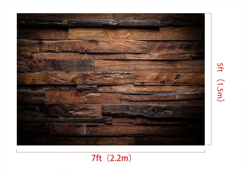 Kate 7x5ft Wood Photography Backdrop Vintage Brown Retro Shiplap Photo Party Background Rustic Backdrop for Photography - Image 4